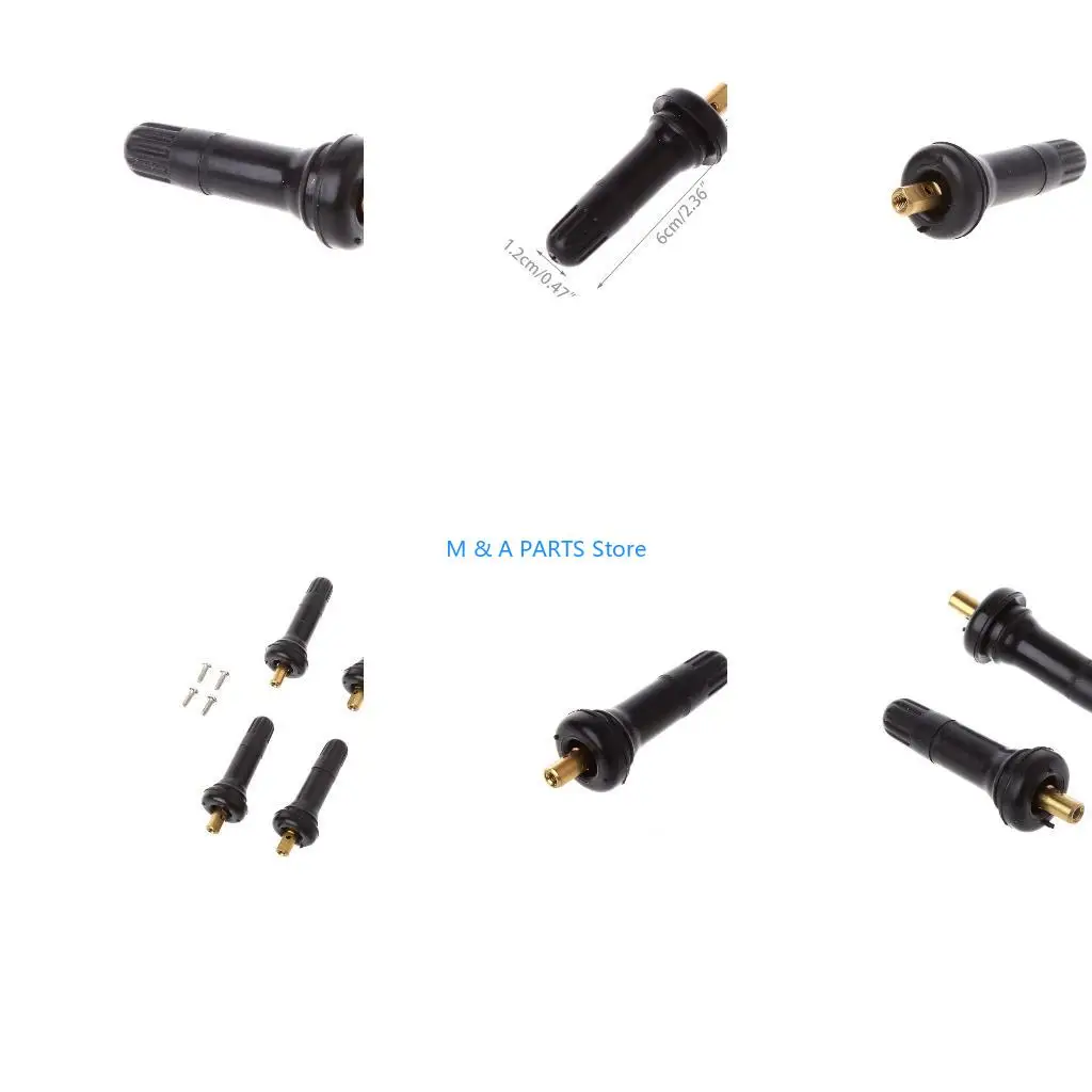U1JF 4 Pcs Rubber for Valve Stem Tire Service For GM