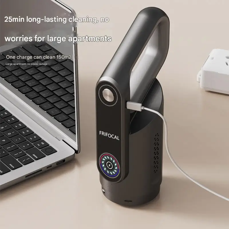 مكنسة كهربائية لاسلكية بقوة 14,000 باسكال، مكنسة كهربائية محمولة متعددة الوظائف قابلة لإعادة الشحن للاستخدامات والسيناريوهات المختلفة