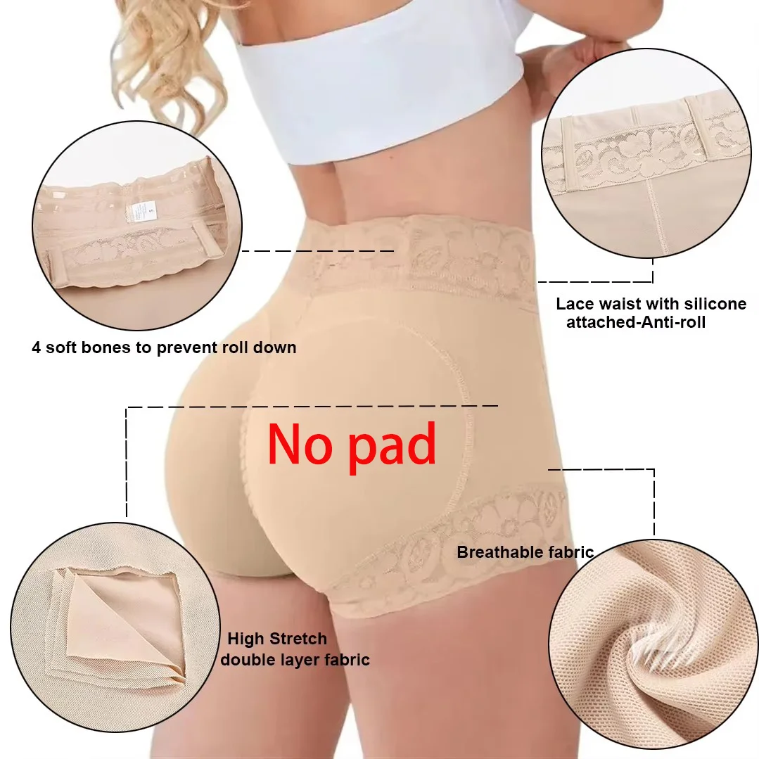 fajas colombianas tummy control butt lifter body shapewear women slimming girdle body shaper waist trainer high waist flat belly image 2
