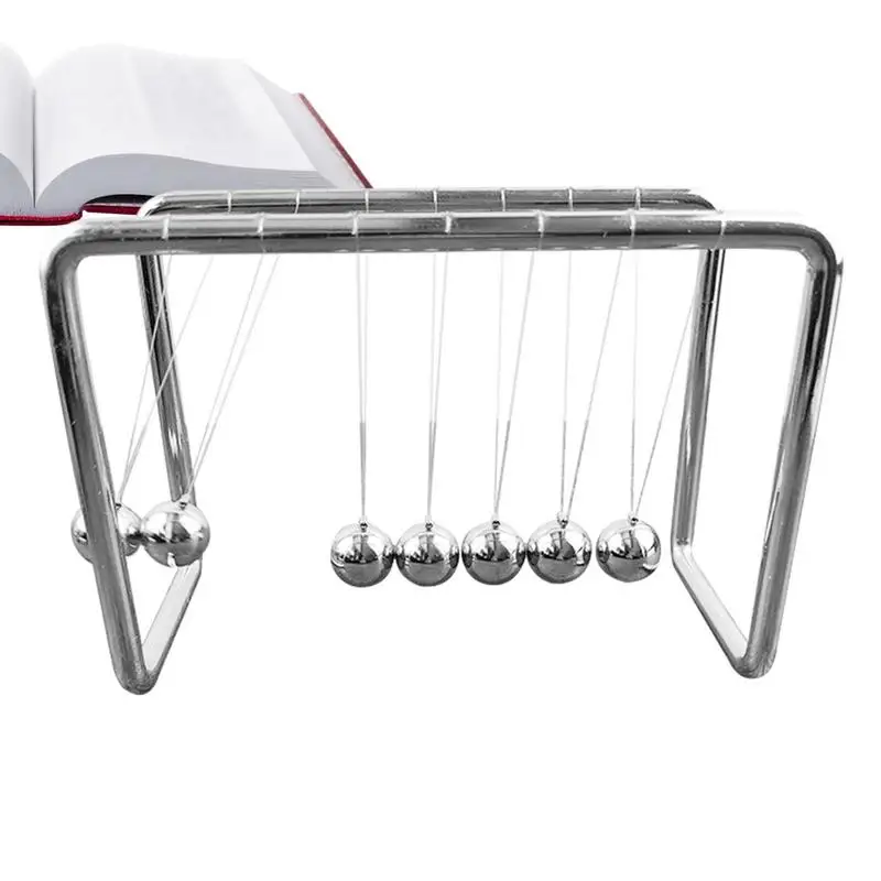 Motion Balance Machine Newtons Cradle Steel Balance Steel Balls Desktop Ornament Physics Science Pendulum Home Decoration