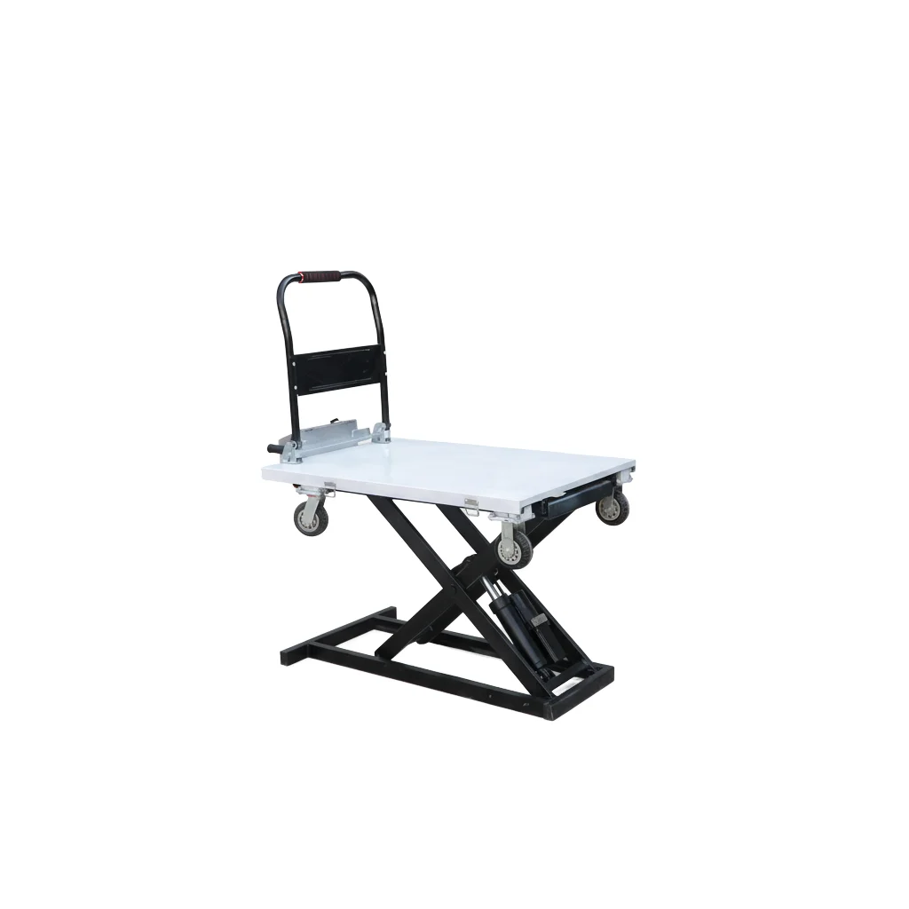 Manual Hydraulic Scissor Lift Table Portable Mobile Lifting Platform Heavy-Duty Scissor Cart For Warehouse Cargo
