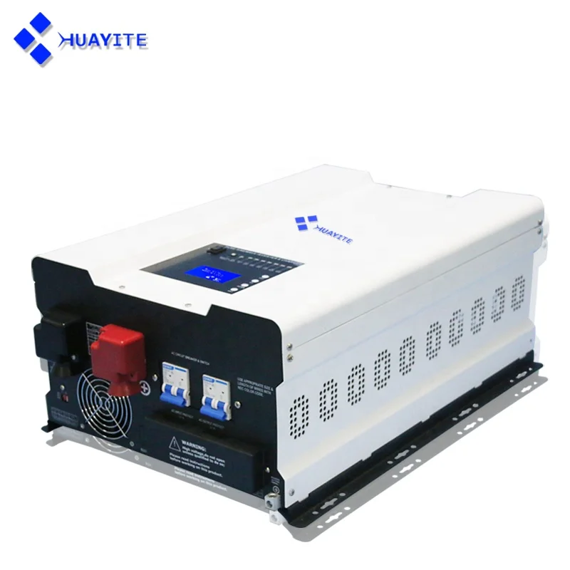 2KW DC24V 48V Off Grid Hybrid Solar Inverter LCD Display AC 110/120/230V 3000W 5000W 6000W Single Phase Low Frequency Inverter