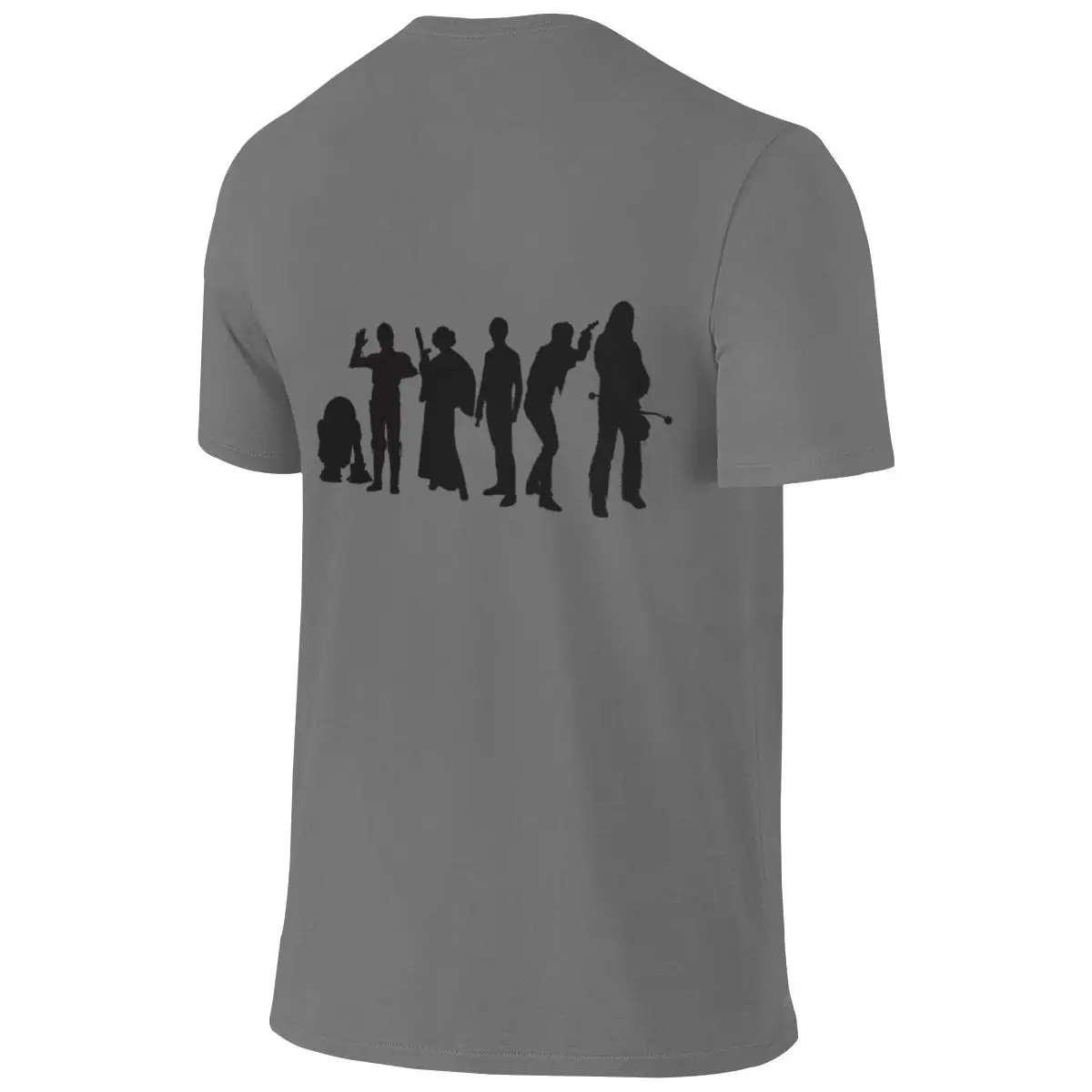 Millenium Falcon CrewDaily Reversible T-shirt Retro Street Clean Surface Short Sleeve