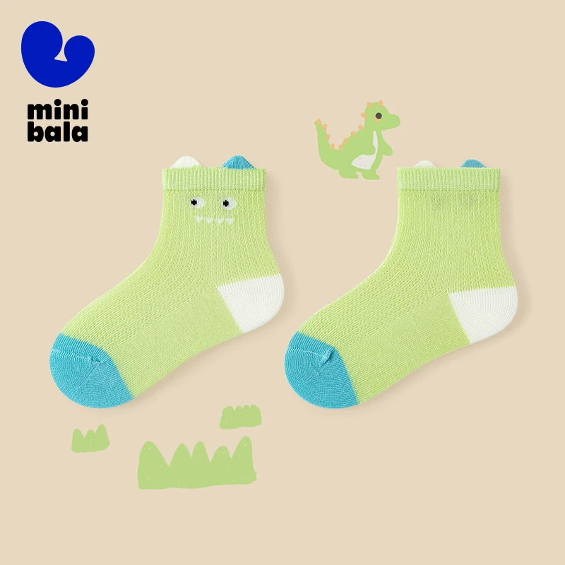 

Mini Bala Mesh Socks Boys Girls Summer Breathable Cotton Stretch Baby Socks No Marks New Arrival