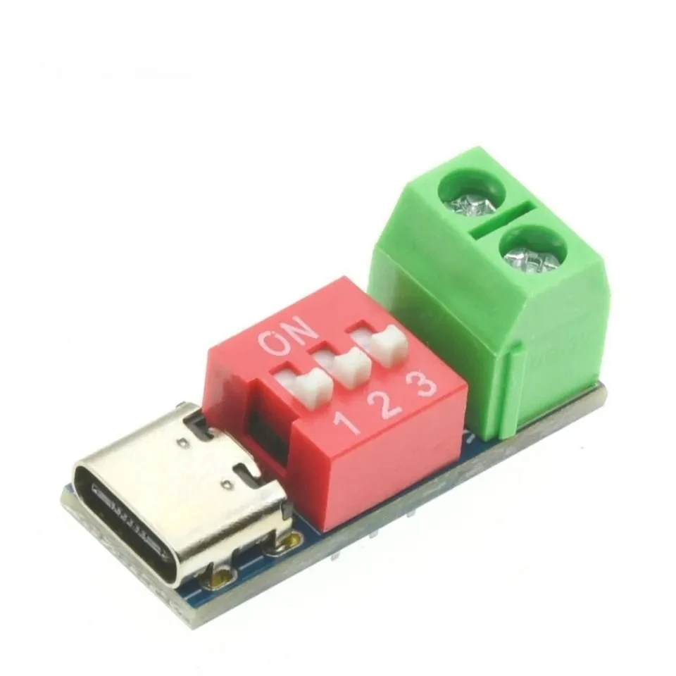 2/5/10PCS  Type-C PD QC Trigger 5V~20V Dial Code Adjustment DC Voltage Power Module Dial Adjustment Voltage Fast Charging Decoy
