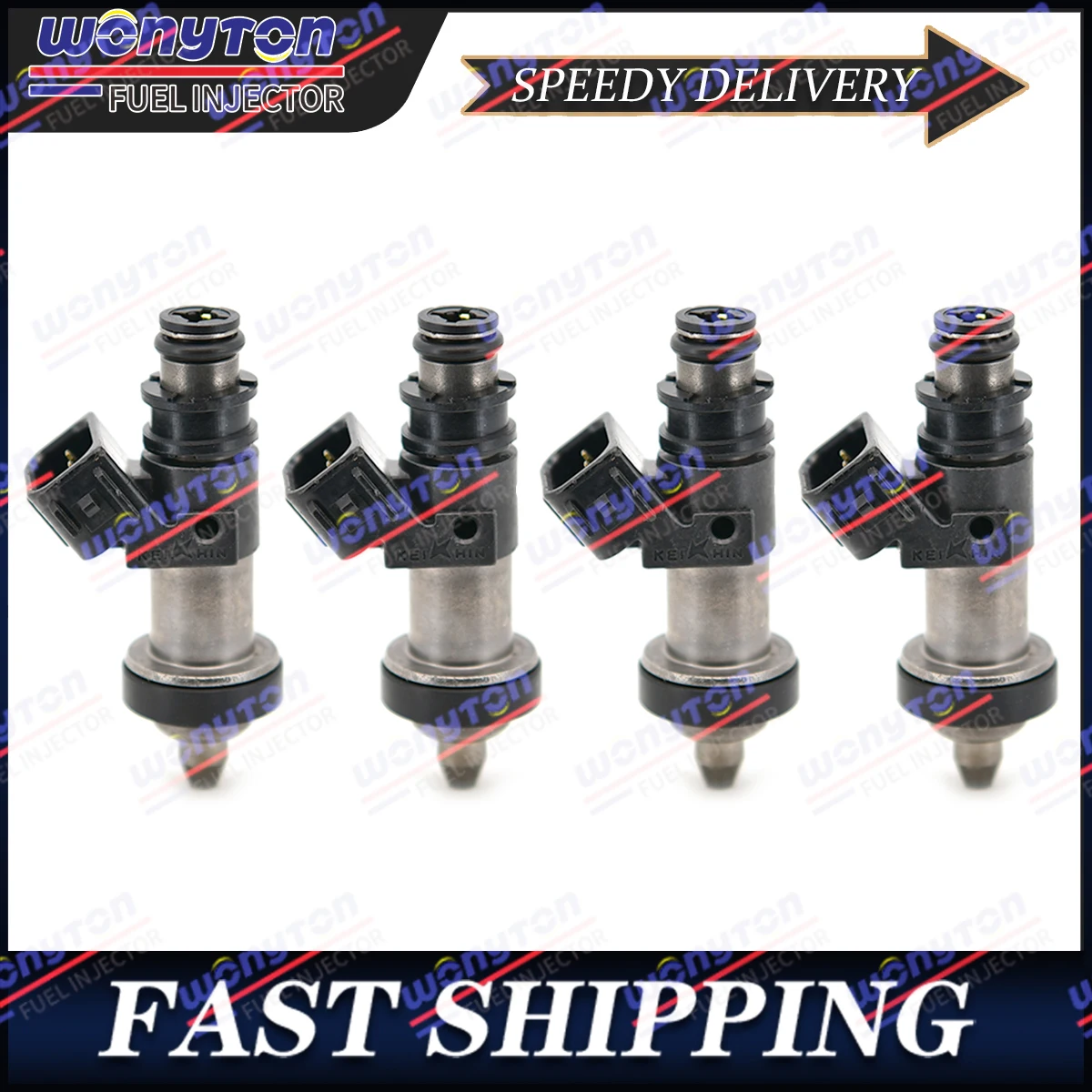 4Pcs Fuel Injectors For Suzuki GSXR 600 750 1000 Hayabusa GSX1300 R RZ 15710-24F00