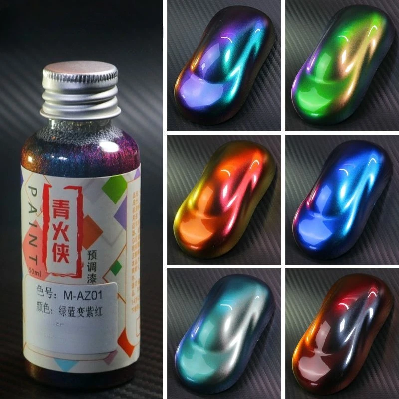50ml Vorgemischte Chamäleon-Farbe Farbwechsel-Pigment Airbrush-Fertigfarbe für Modellbau Hobby DIY Handgefertigte Modellbeschichtung – Detail 3