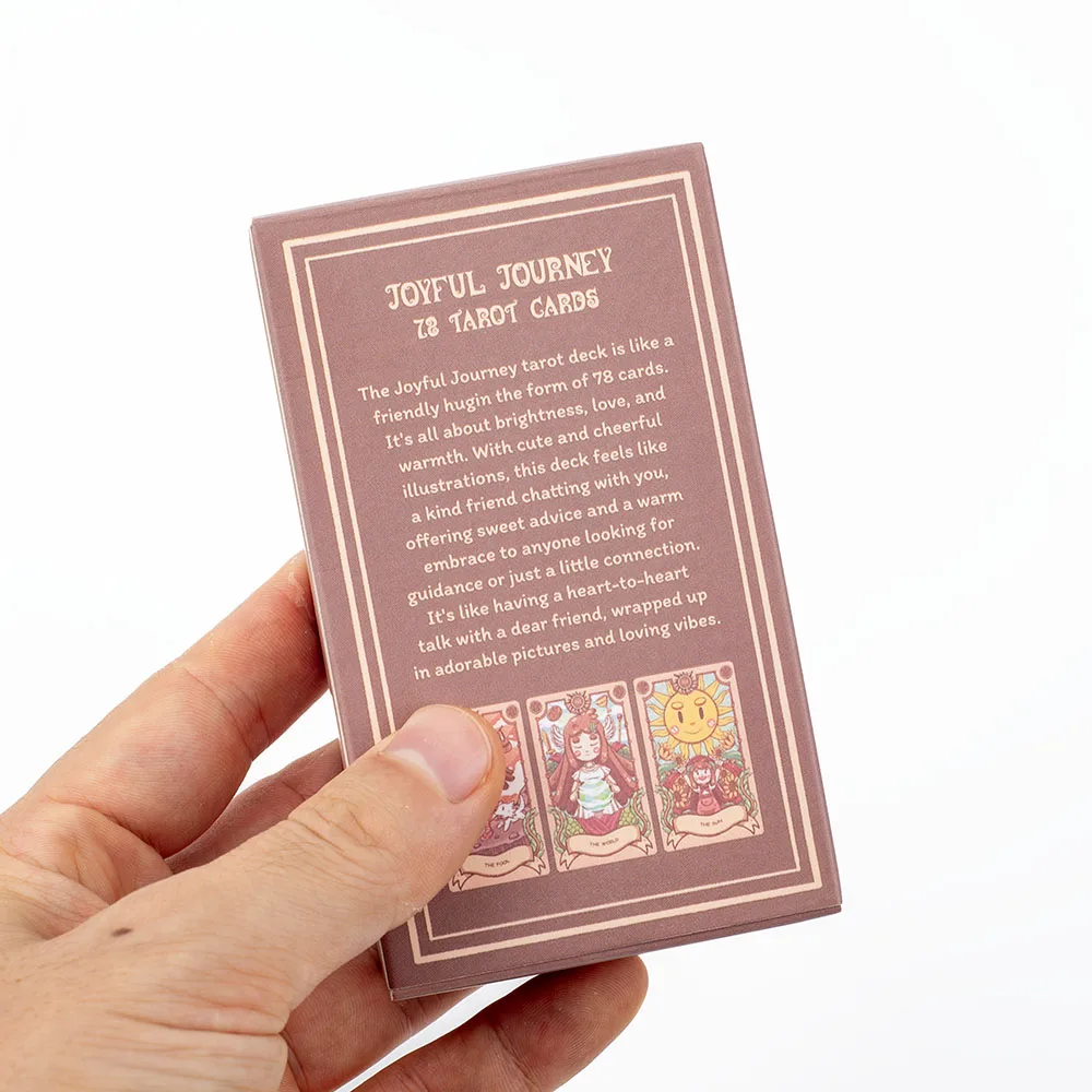 Joyful Journey Tarot Deck -78 Card Board Game with Cute Illustrations Embrace Brightness, Love, and Warmth 10.3*6CM