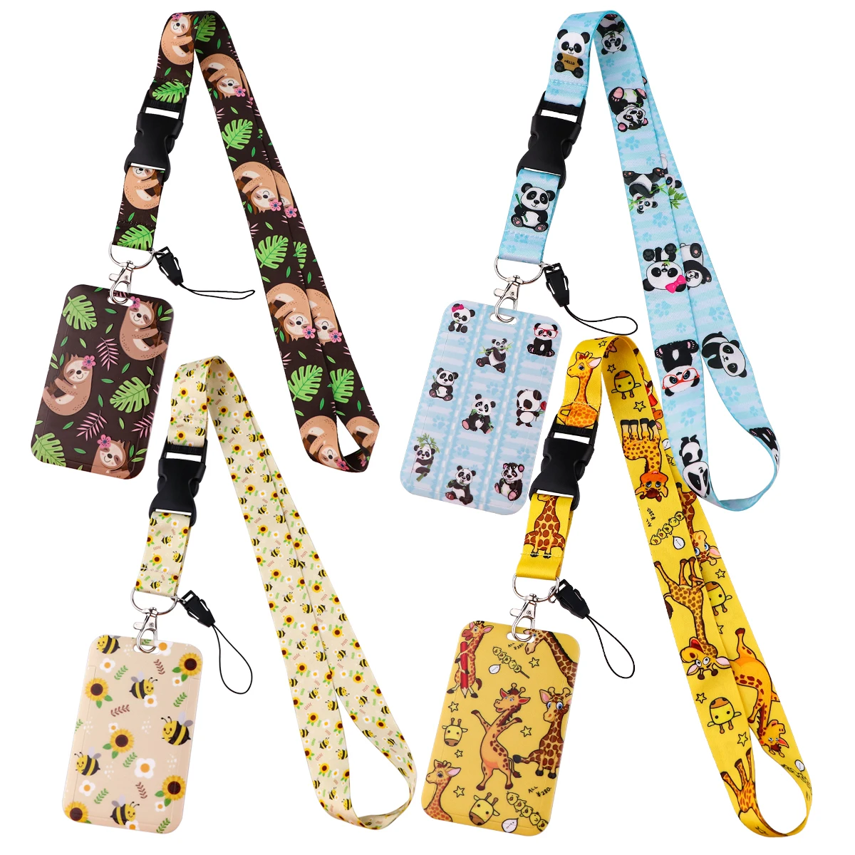 

Cute Sloth Cartoon Animal Neck Strap Lanyard for Key ID Card Gym Phone Straps USB Badge Holder DIY Hang Rope Phone Accessories