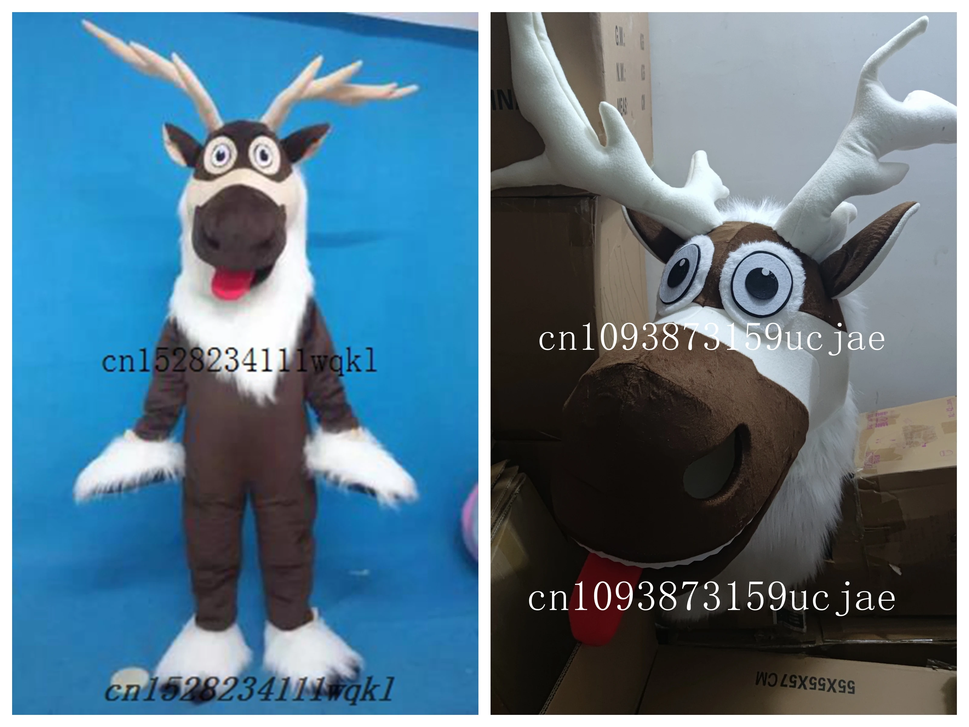 

Adult Deer mascot costume Sven costume Reindeer Mascot Costume Animal Cosplay Costume Mouse Mascot Costumer Cartoon Doll Birthda