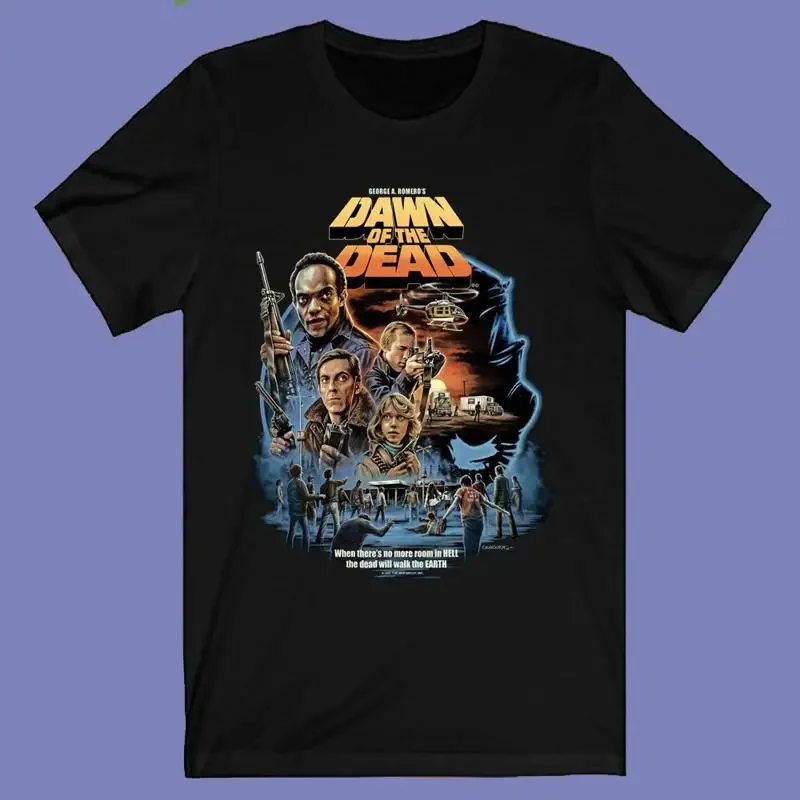 Dawn of The Dead Famous Horror Movie Men's Black Size S 3XL T shirt