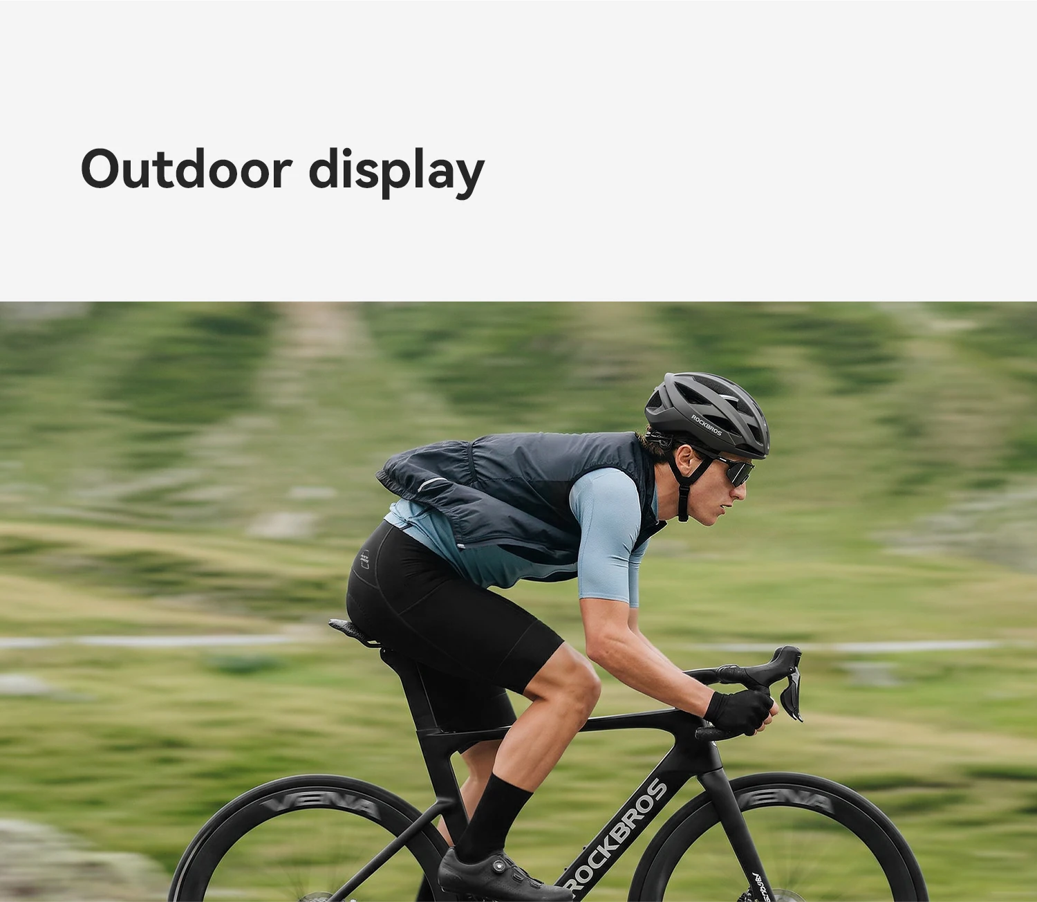 ROCKBROS Sommer-Radlerhose Leichtgewichtig Hochelastisch Atmungsaktiv Weiche Schwammpolsterung Seitentasche Herren-Radlerhose – Detail 16