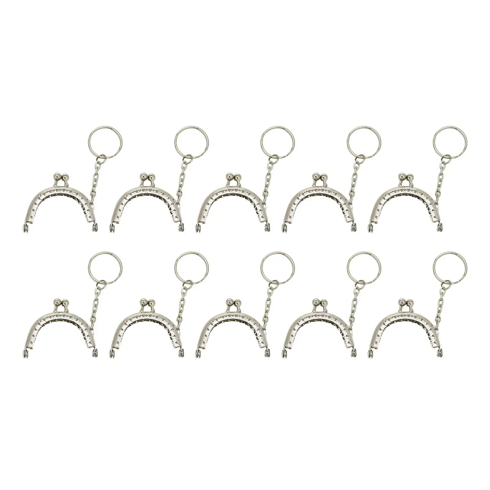 Fecho da bolsa do metal para DIY Craft, Coin Bag Acessórios, 5cm, 10Pcs