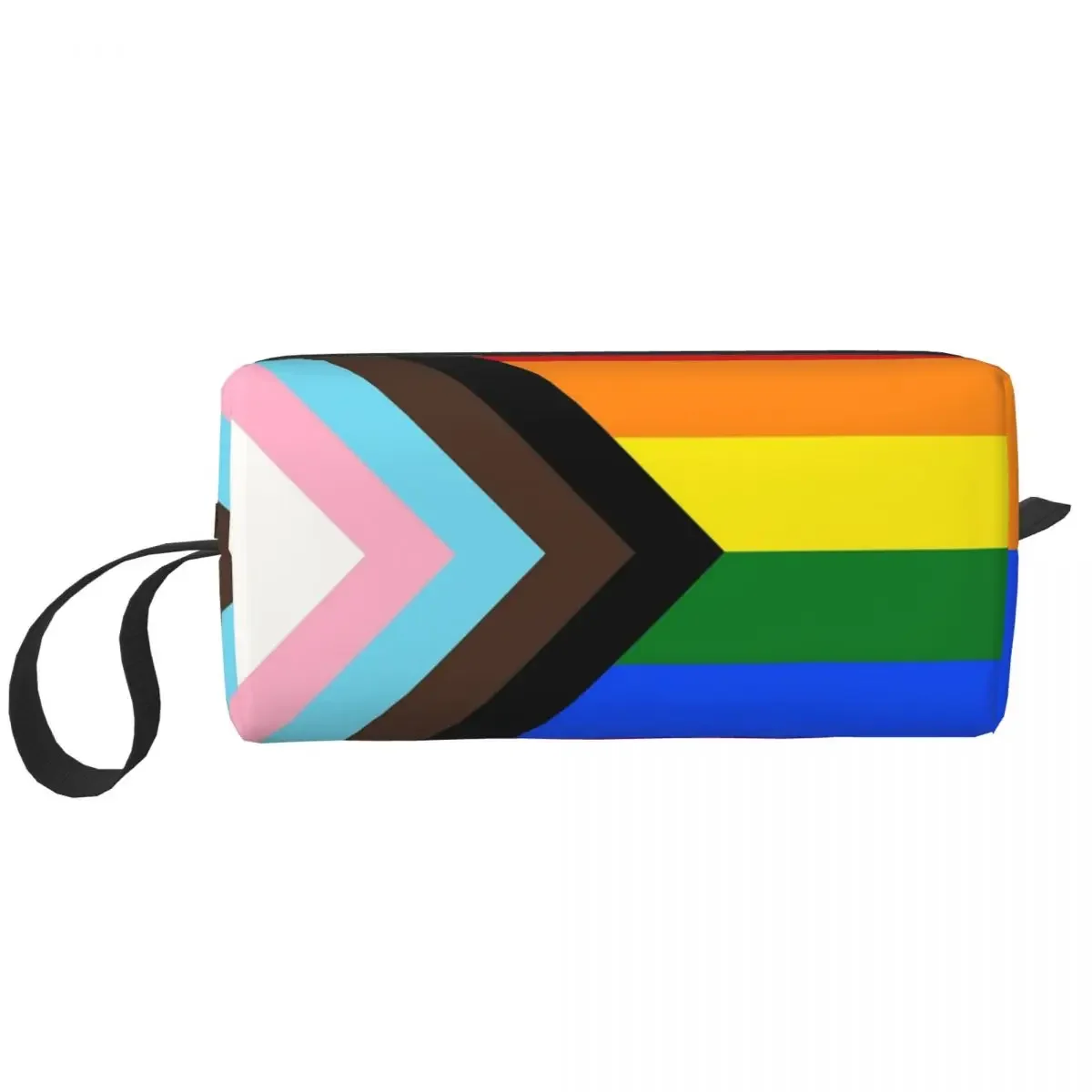 

Косметичка с флагом Progress Pride, косметический органайзер для хранения, комплект Dopp, косметичка для туалетных принадлежностей для женщин, красивый дорожный пенал