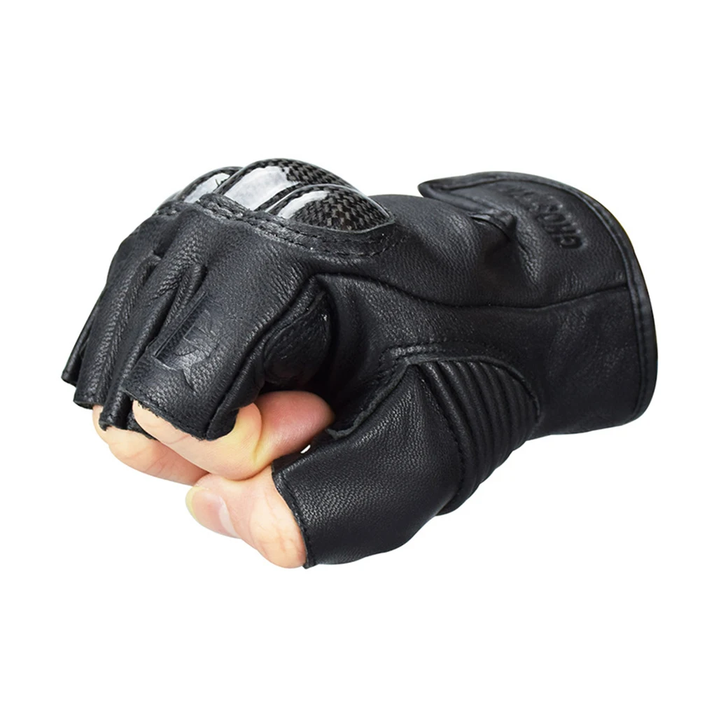 GHOST RACING 1 Pair Motorcycle Gloves Fingerless Mittens Cycling Sports