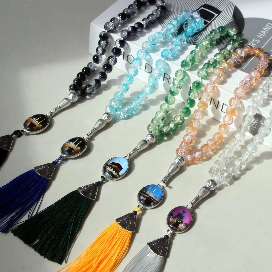5 Pack Tasbih Prayer Beads Allah Muhammad Islamic Prayer Rosary Muslim Islam10mm 33 Prayer Beads Bracelet
