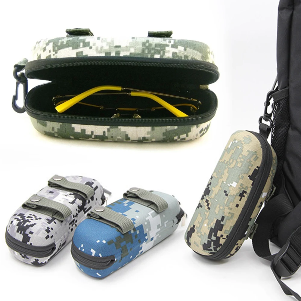 Glasses Storage Box Men Women Fashion Sunglasses Reading Protector Cover Travel Portable EVA Zipper With Hook Eyeglasses Case