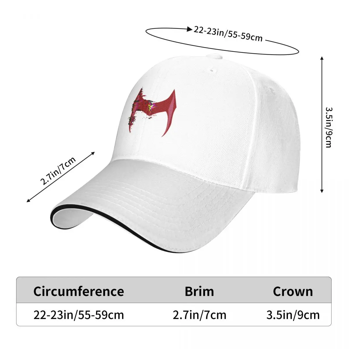 Wanda Headpiece Glitch Baseball Cap Visor Brand Man cap Women's Men's