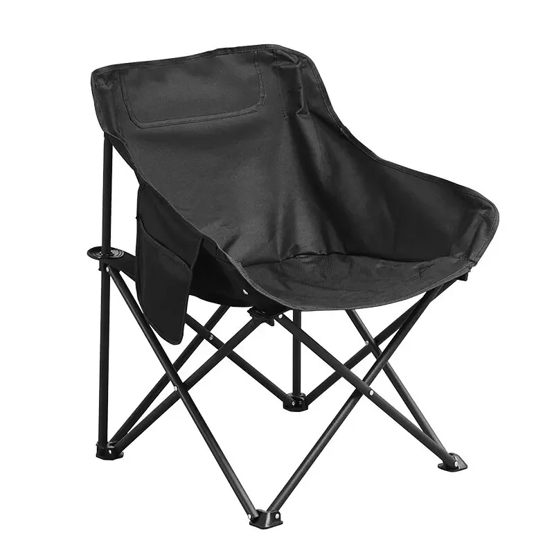 

Moon Chair Folding Outdoor Portable Camping Table and Chair Ultra Light Leisure Backrest