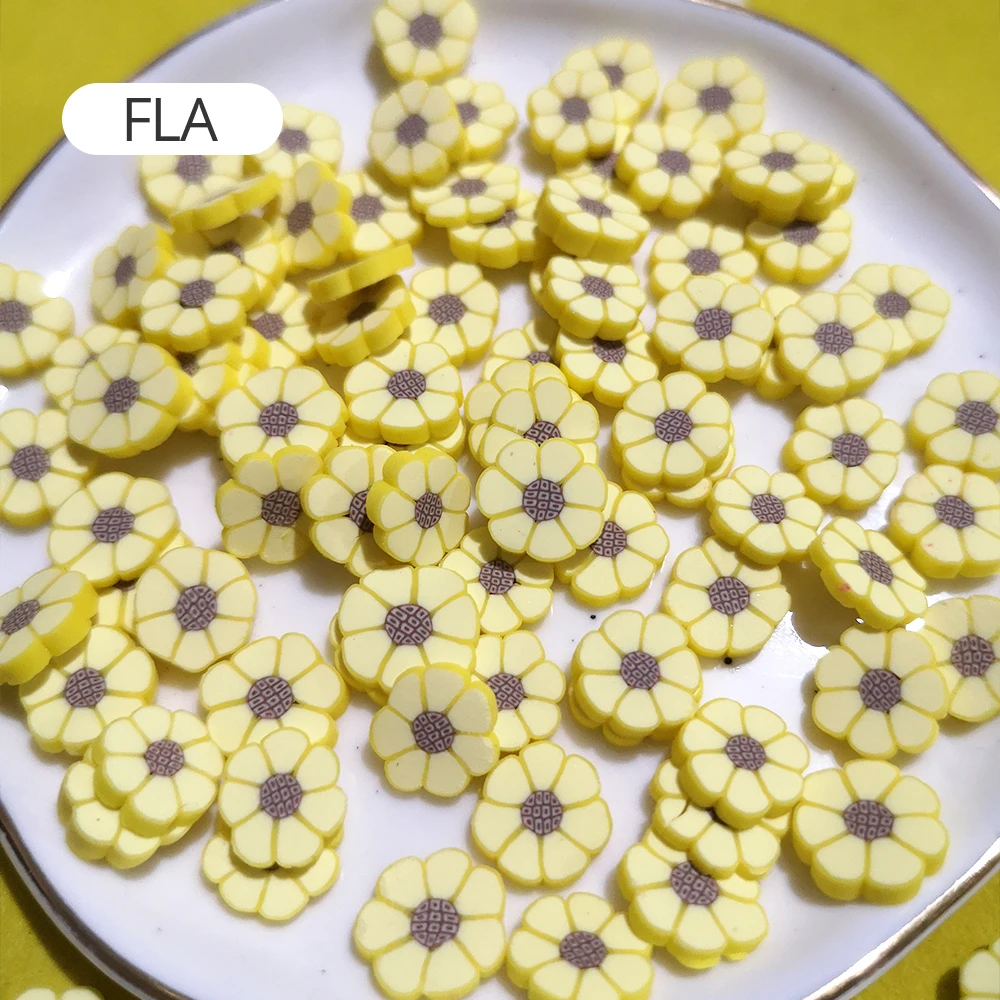 20 gr/beutel 5/10mm weiche Ton scheibe Blume Polymer Clay bunt für DIY Handwerk winzige Kunststoff Klei Schlamm Partikel Kawaii Miniatur Dekor