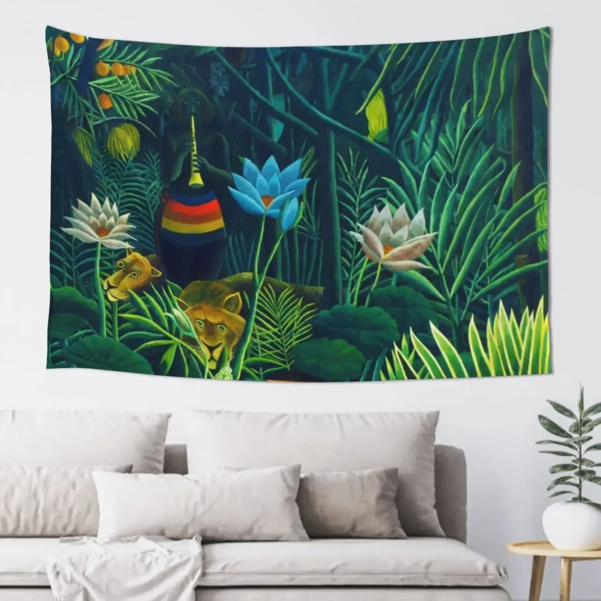 

Henri Rousseau The dream(detail), 1910 Tapestry Living Room Decoration Room Aesthetic Decor Kawaii Room Decor Tapestry