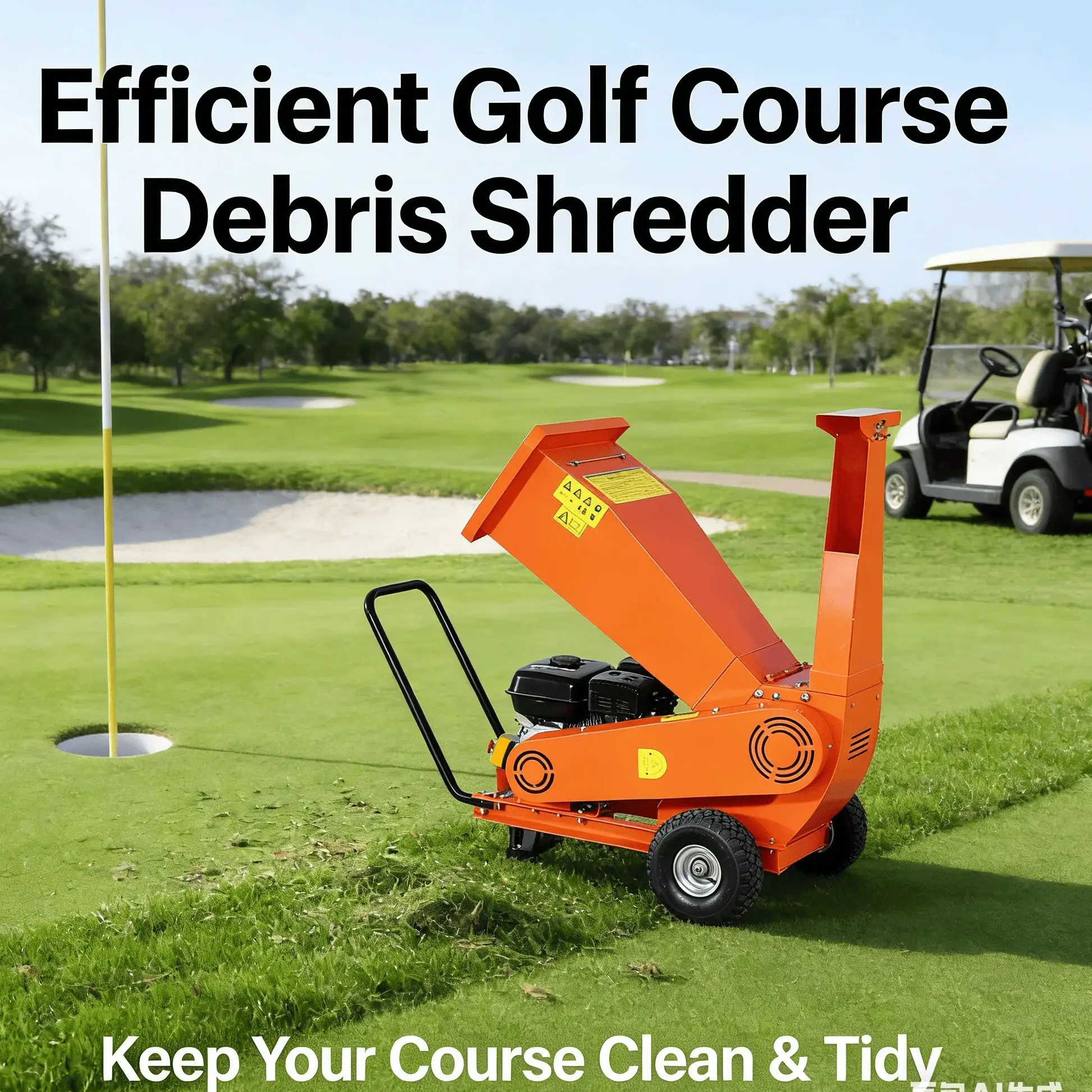 

Мобильный измельчитель древесины и соломы с высокой мощностью на дизельном топливе, настраиваемый под нужды дома и лесопарков, с режущими ножами.