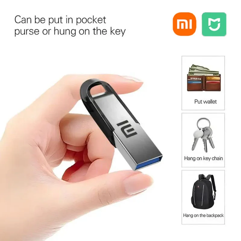 แฟลชไดรฟ์3.0 Xiaomi USB 2TB 1TB pendrive 512GB 256GB SSD 128GB หน่วยความจำ Usb3.0ไดรฟ์ปากกา OTG แฟลช USB Disk ของขวัญที่ดีที่สุด