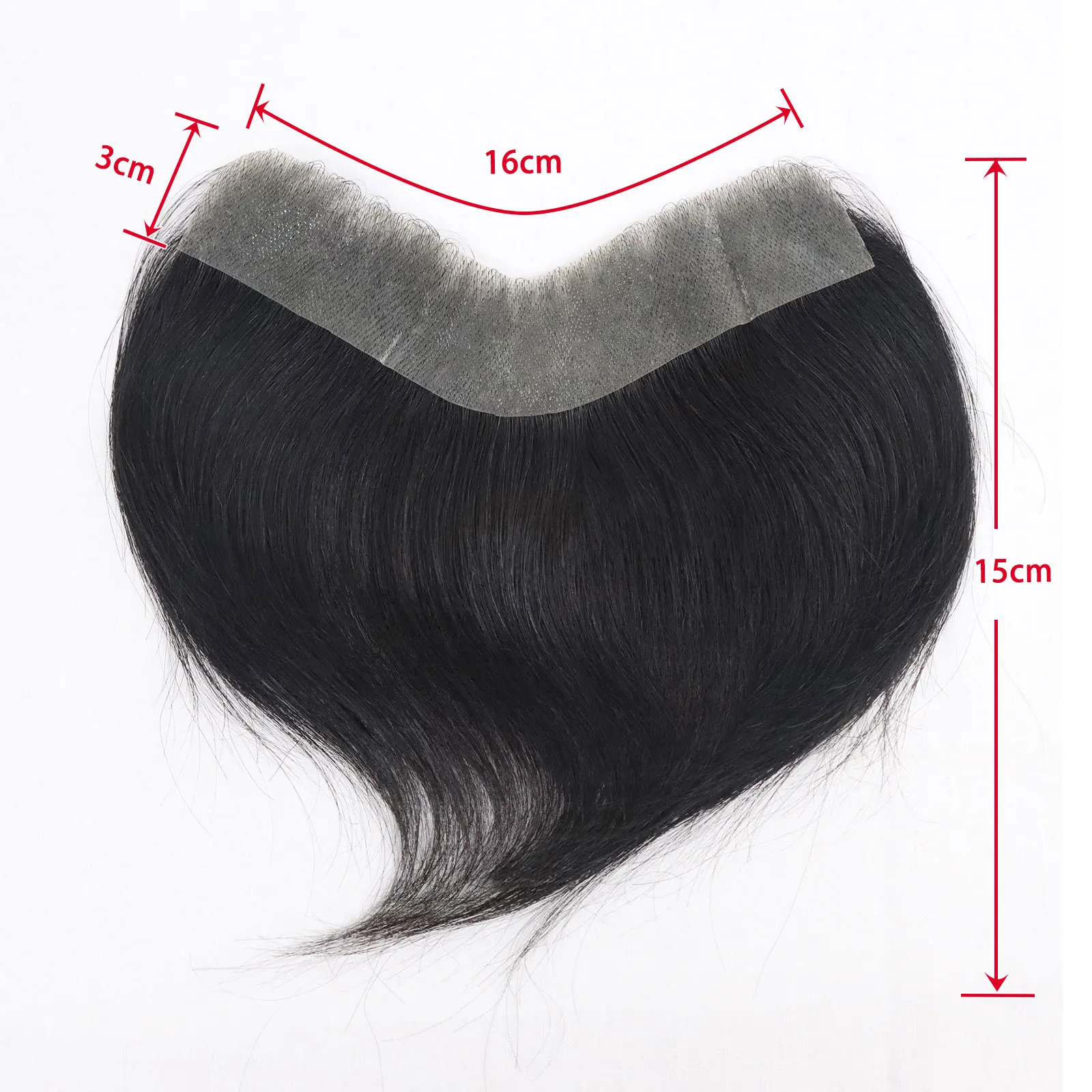 Thin Skin Men Toupee For Forehead V Shape