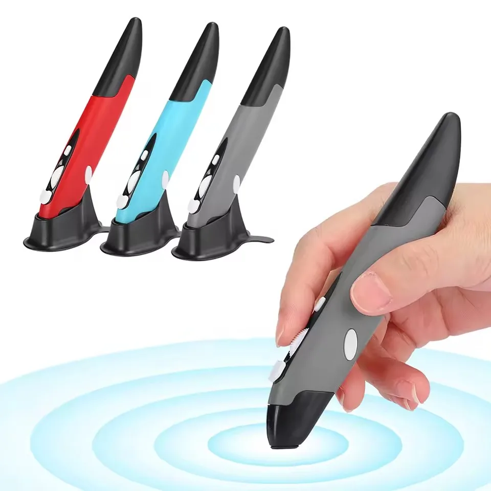 Newest 2.4G Wireless USB Optical Presenter Pen Mouse Adjustable 4 Keys Mini Mice for Tablet Laptop PC Desktop Smart TV Box Mice