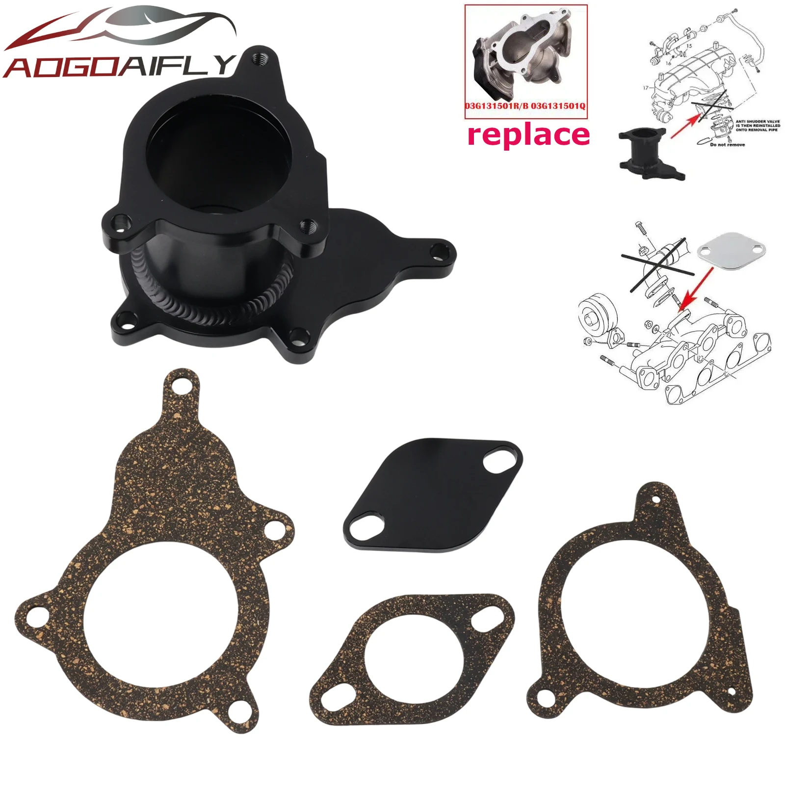 factory supply REMOVAL DELETE KIT BLANKING PLATE FOR AUDI A4 A6 2.0 TDI BVA BVF BVG BLB ENGINES for vw SKODA Octavia 03G131501B