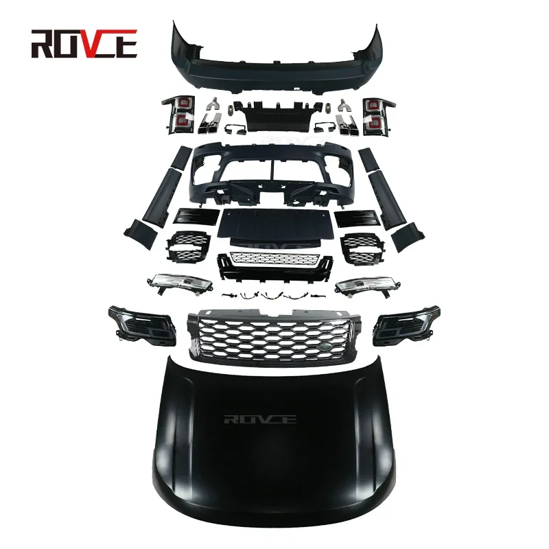 ROVCE High Quality Body Kit For Land Rover Range Rover VOGUE 2013 2014 2015 2016 2017 Upgrade To 2018 2019 2020 2022 SVO