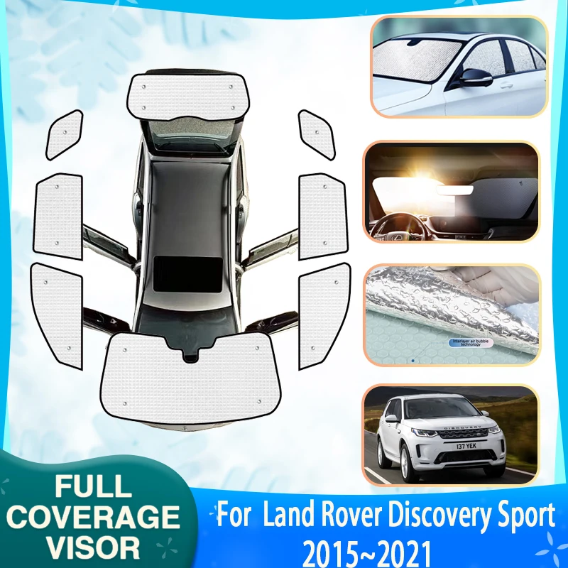 

Car Coverage Sunshades For Land Rover Discovery Sport L550 2015~2021 Car Sunscreen Window Sunshade Anti-UV Sun Visor Accessories