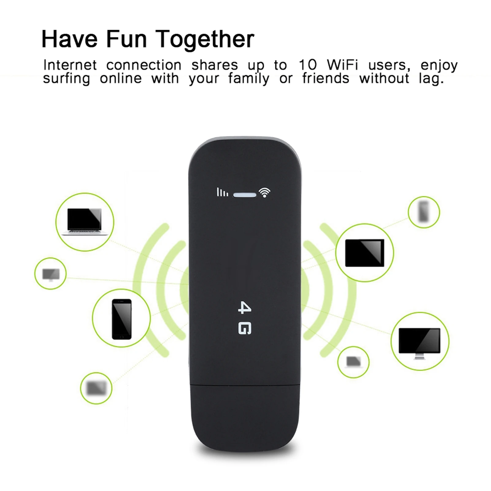 Router WiFi Portabel USB 4G LTE Hotspot Mobile Jaringan Nirkabel Router Pintar Router WiFi 4G Hotspot Mobile Router
