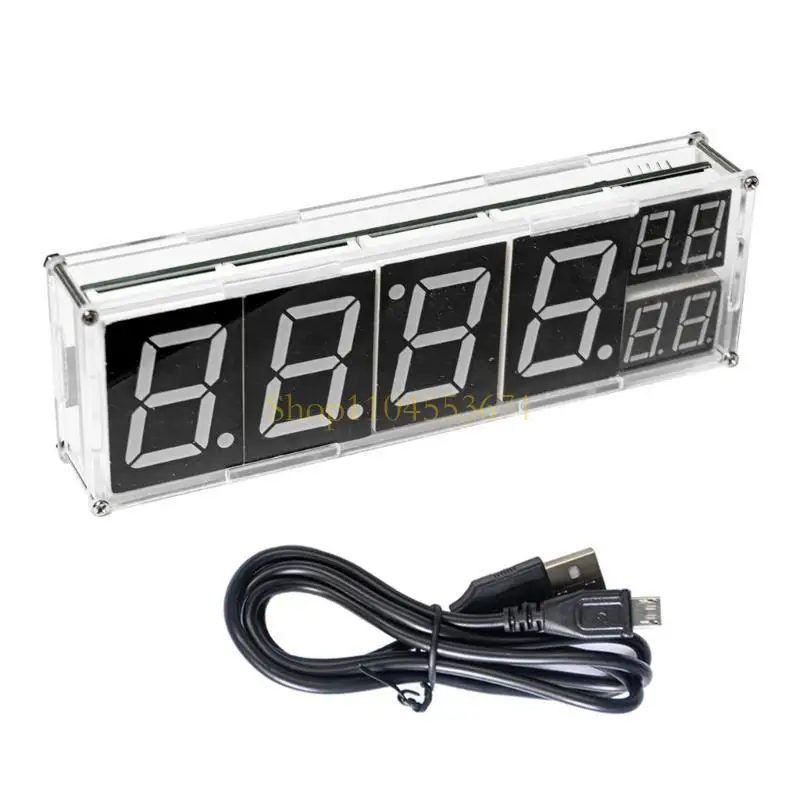 

Бестселлер, 8-значный набор цифровых часов со светодиодным дисплеем ESP8266, часы для творческих любителей