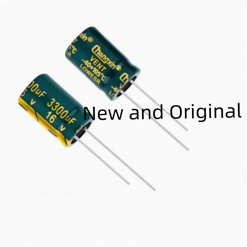 High frequency, low resistance, high-quality plug-in electrolytic capacitor 3300UF 16V specification 13 * 20MM