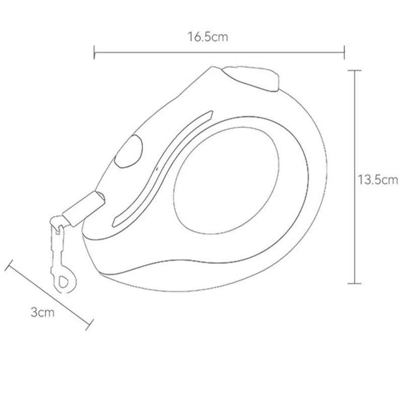 Trela para cães retrátil com luz LED automática, flexível, filhote, corda de tração para gatos, cinto para cães grandes, produtos para animais, 3m