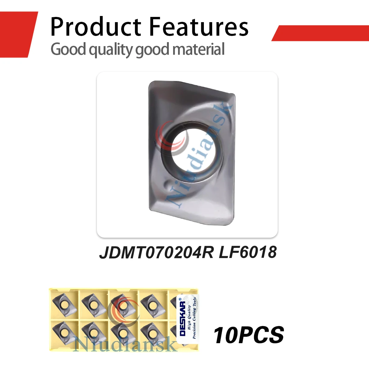 

JDMT070204R LF6018 JDMT070208R LF6018 Токарный станок с ЧПУ Фрезерные вставки Режущие токарные инструменты с ЧПУ для обработки нержавеющей стали