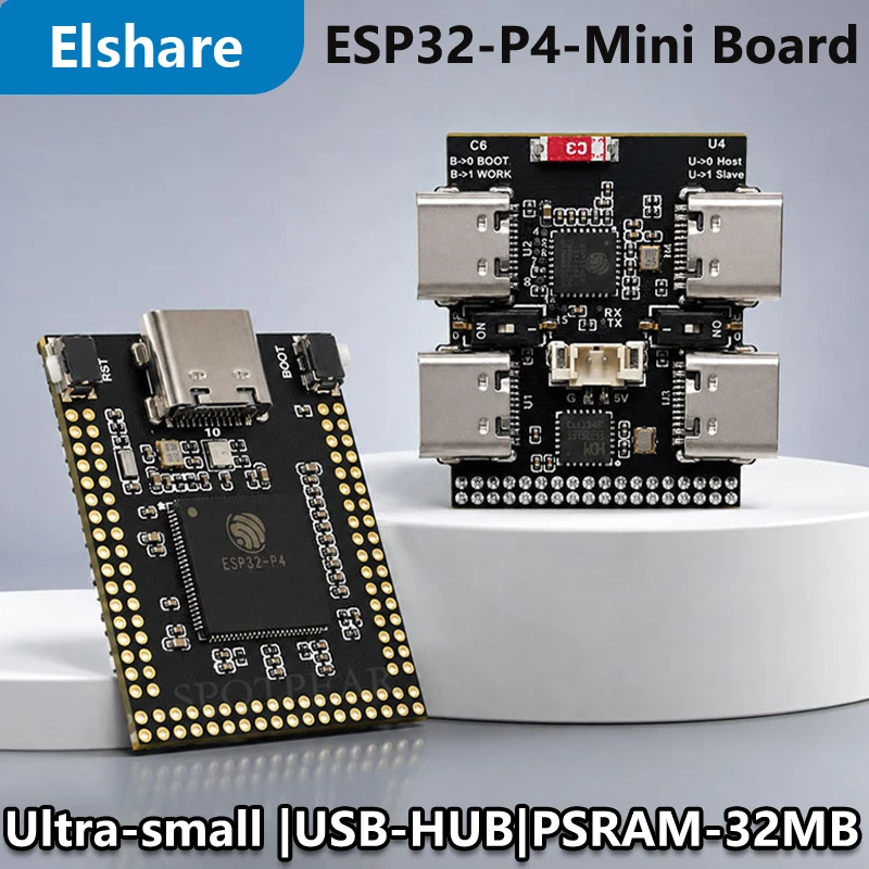 ESP32-P4 Mini Core Development Board C6 N16R32/N32R32 PSRAM 32MB With USB-HUB / MIPI DSI Display Port /CSI Camera Port