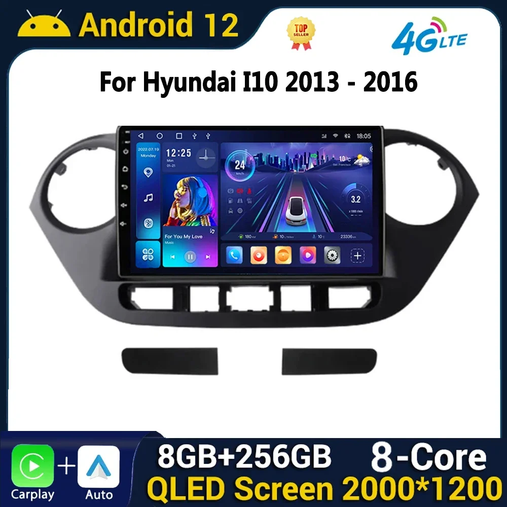 

Android Car Radio Multimedia for Hyundai Grand I10 2013 - 2016 Navigation GPS Stereo Carplay Auto WIFI+4G Video Player