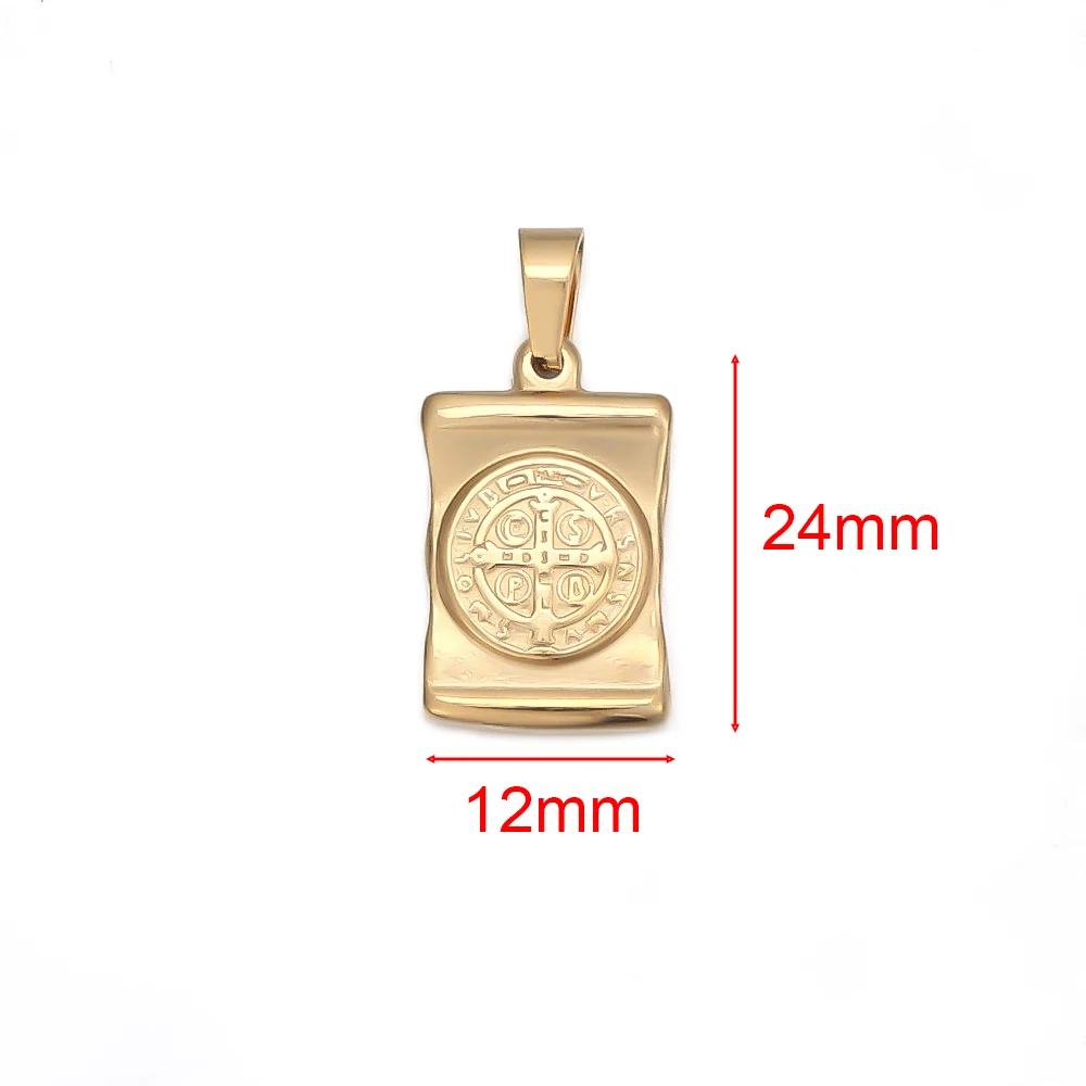 5pcs Stainless Steel  Jesus Christ Charms Pendants for DIY Jewelry Necklace Gift Making Cross Charms Findings Wholesale - Image 4