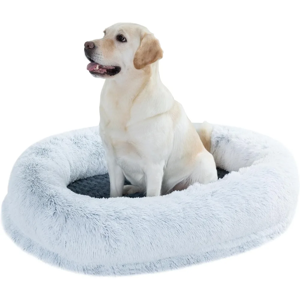 

Dog Bed for Large Dogs,Orthopedic Dog Bed with Removable Washable Cover,Egg Crate Foam Pet Bed Mat for Large,Jumbo,Medium,