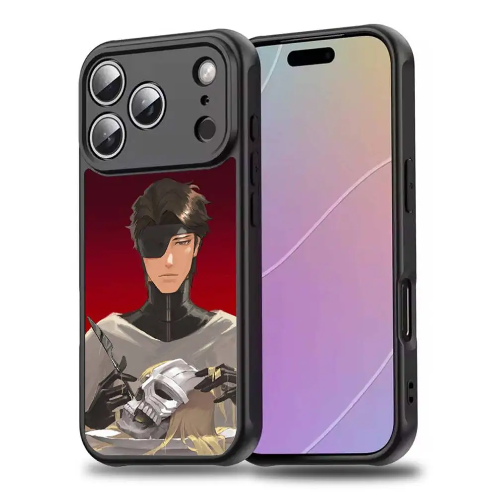 Funda de teléfono de anime Aizen-N S-Sousuke para iPhone 17,16,15,14,13,12,11,Pro,Max,Plus,Mini,SE4,E carga inalámbrica magnética Magsafe