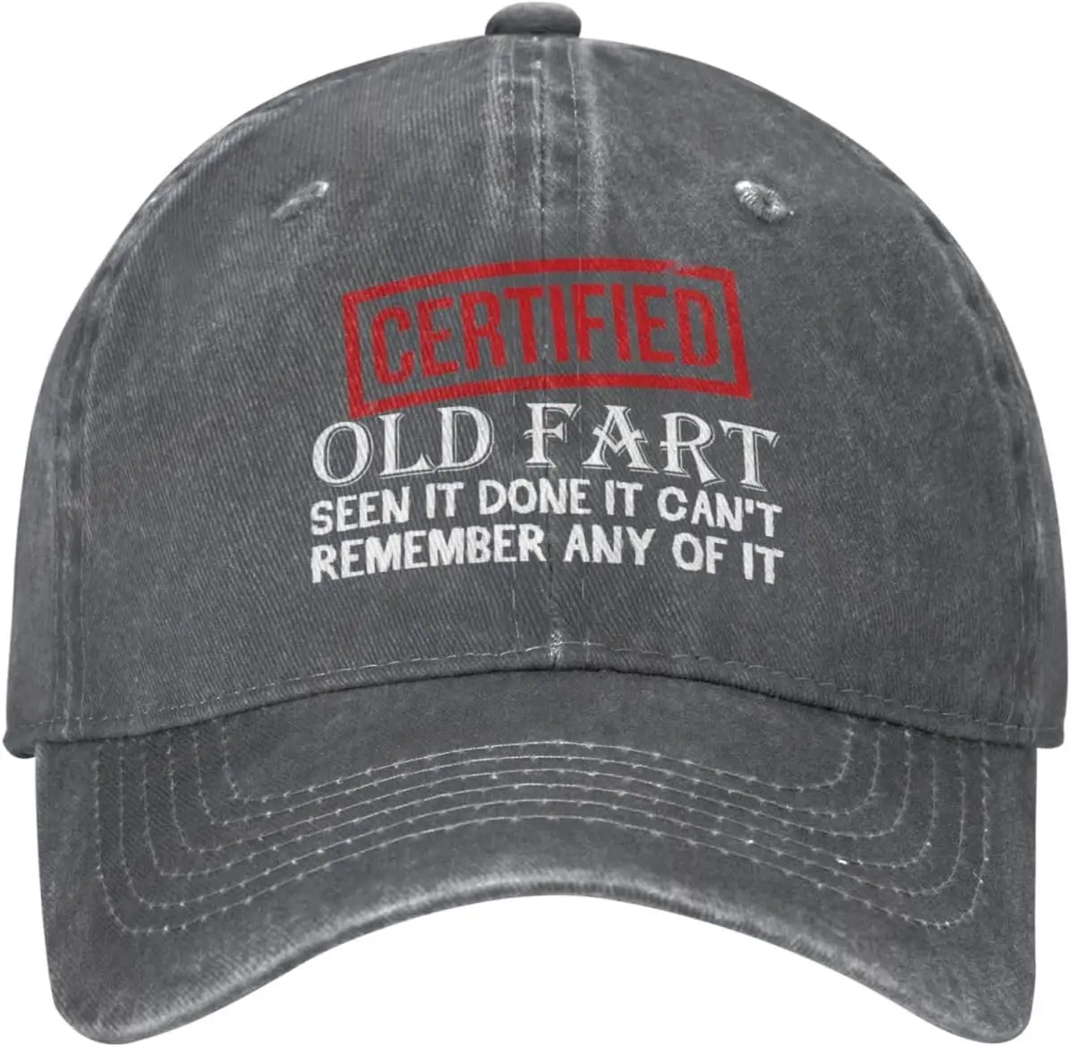 Funny Hat Certified Old Fart Hat for Women Baseball Hat Fashionable Caps