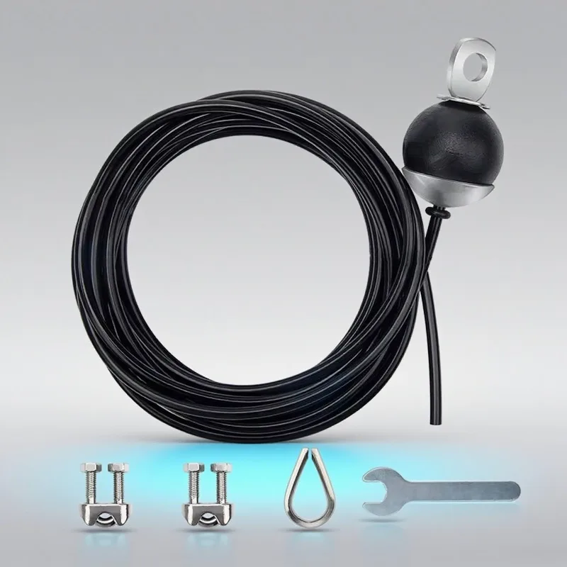 Remplacement réglable de câble métallique d'acier de forme physique de 5mm pour la Machine de poulie d'entraînement de force de câble 3-10M de longueur entraînement à la maison de gymnase