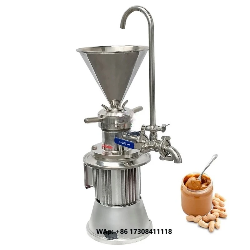 High-Speed Fine Grinding Machine Food Grade Stainless Steel Colloidal Mill for Nuts Peanut Processing Food Processing Machinery