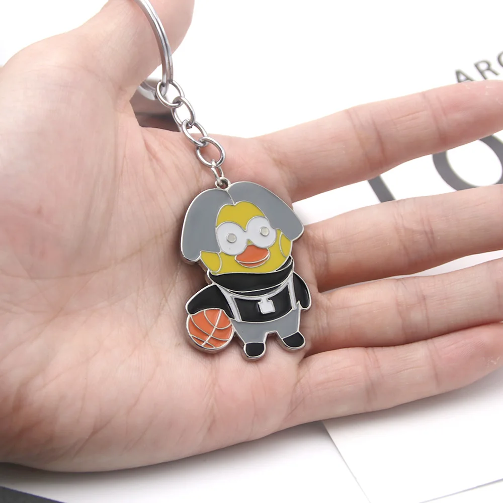 Chicken You Are Too Beautiful Keychain Cartoon Pendant Key Chain for Women Men Car Keyring Jewelry Gift