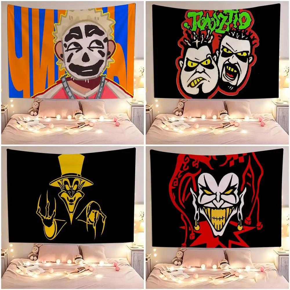 Hip Hop I-Insane Clown Posse ICP  Flags Wall Hanging Tapestry Outdoor Garage Room Decorative flag Background Blanket