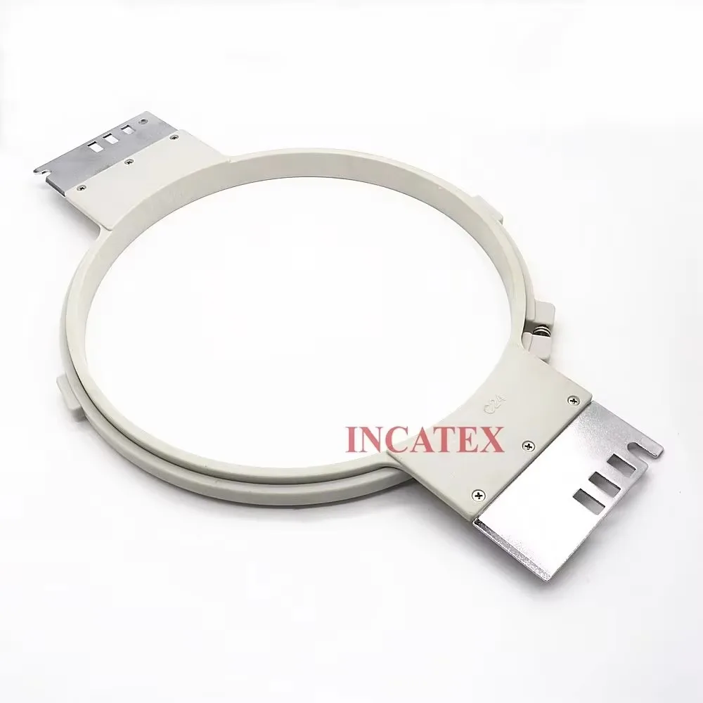 

2 Pcs Good Quality Tajima China Cap Tubular Embroidery Machine Spare Parts Tubular White Frame Hoop 240mm Length 395mm