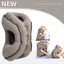 Inflatable Travel Headrest Pillow Portable Foldable Neck Shoulder Air Cushion For Car Airplane Train Long Distance Travel New