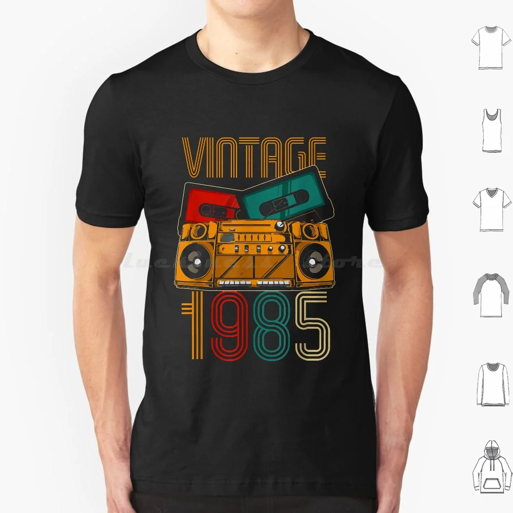 

36th Birthday Gifts-Years Old Vintage 1985 T-Shirt T Shirt Big Size 100% Cotton 36th Birthday Years Old Vintage 1985